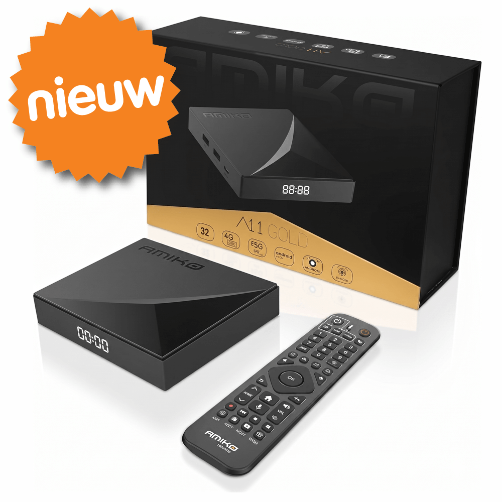 Amiko A11 Gold – 4K/8K High-End IPTV Box