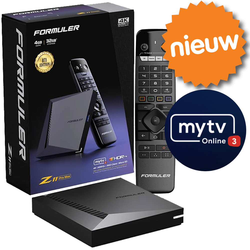 Formuler Z11 Pro Max BT - My TV Online 3 - Android 11  - 32GB ROM & 4GB DDR3 RAM IPTV Pakket