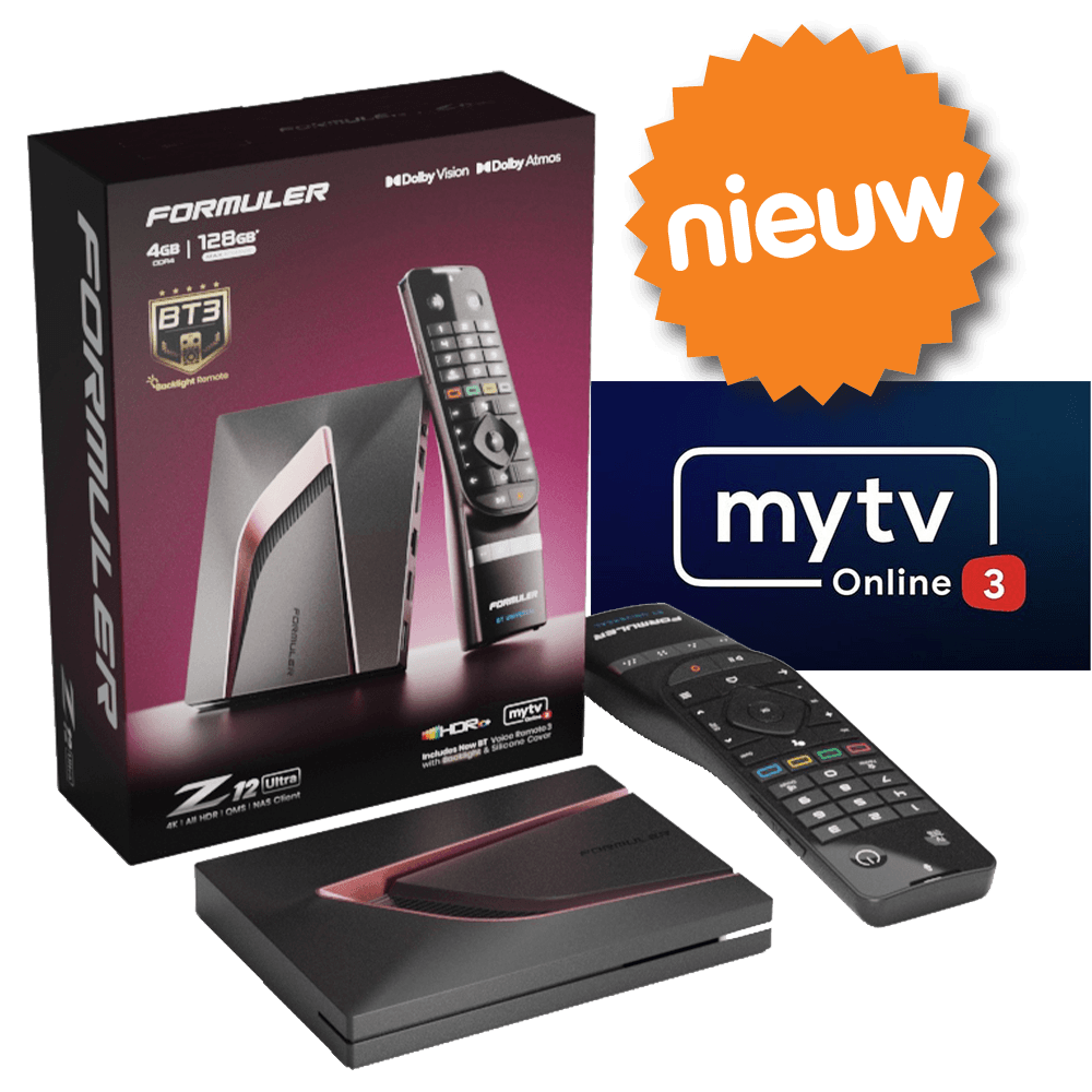 Formuler Z12 Ultra - Android 12 - 128GB Storage & 4GB RAM - Dolby Vision & Atmos IPTV Pakket