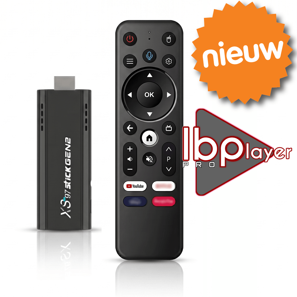 XS97 Ultra 4K Smart TV Stick – Ultiem Entertainment Pakket (Plug & Play) IPTV Pakket