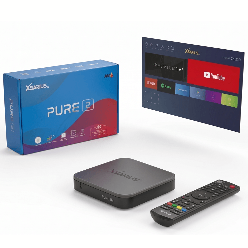 Xsarius Pure 2 - 4K UHD - Android 11 Media Player - 8GB ROM & 2GB RAM